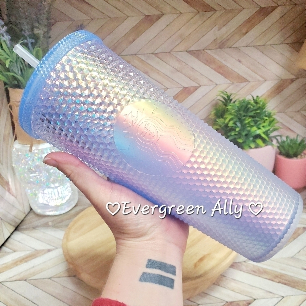 Starbucks Christmas Ice Blue Slick China Overseas Tumbler Gradient #2